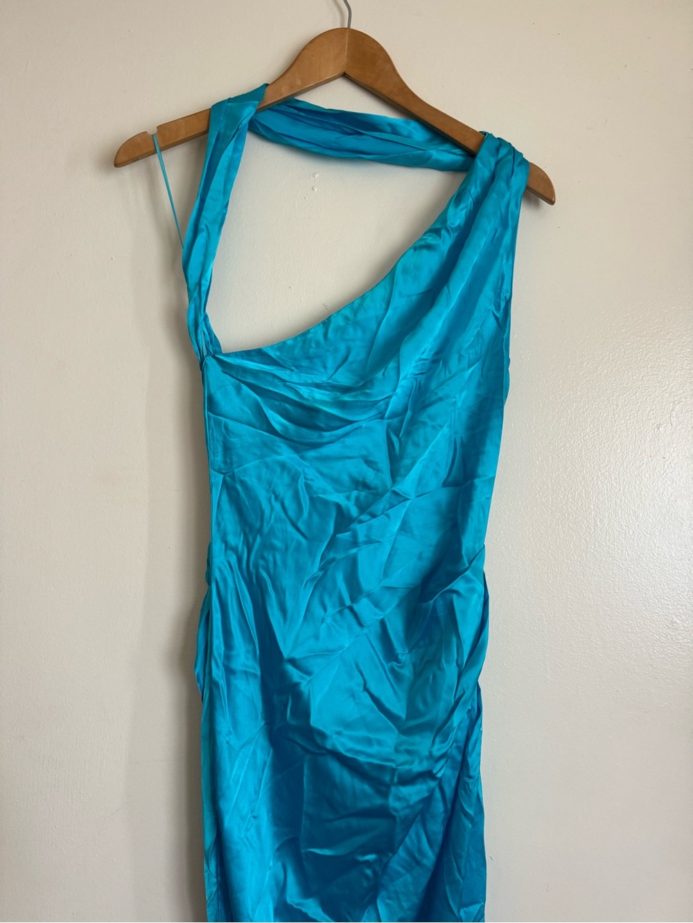 Amanda Uprichard Jaida Maxi in Marina Silk Gown Dress - Picture 6 of 11